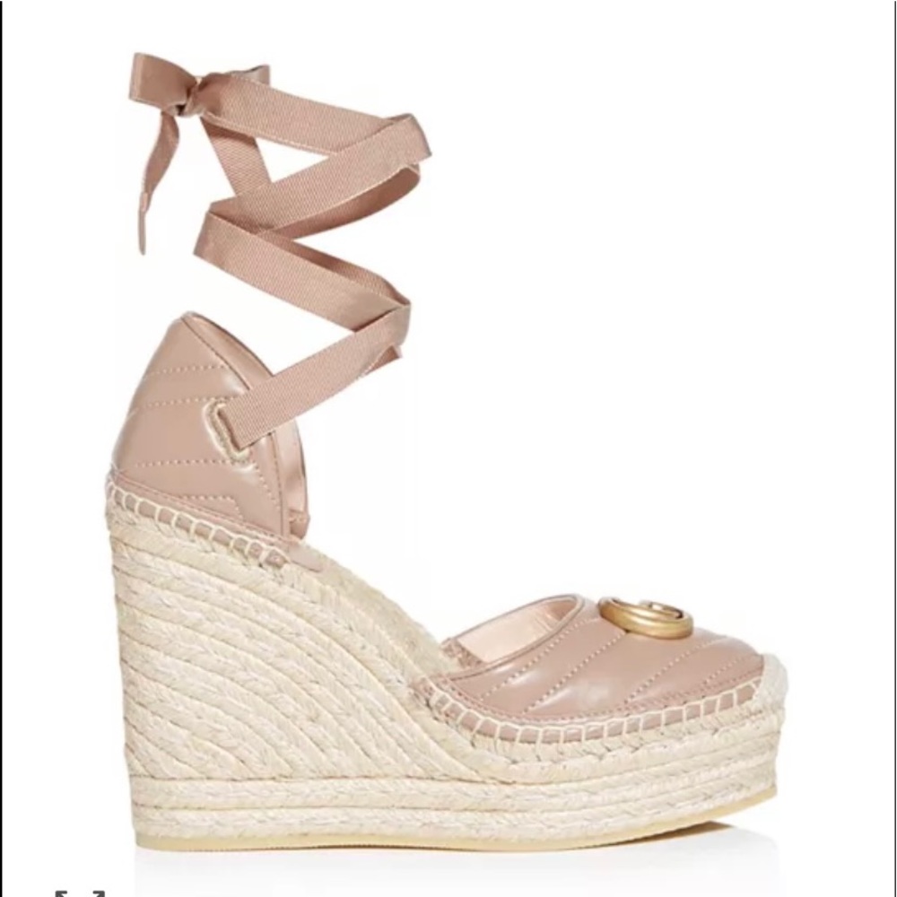 Gucci ankle tie espadrilles